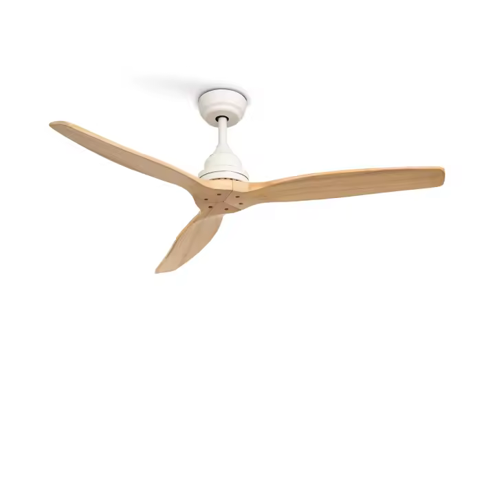 CREATE - Ventilador de Techo 75W Silencioso Ø132 cm, 3 velocidades, Madera - WINDWOOD - 1