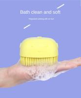 Cepillo De Baño Para Perros Y Gatos De Silicona Suave Masajeador De Peluca Dispensador De Ducha De Peluquería Para Mascotas En Colores Amarillo Rosa Y Azul - details 2