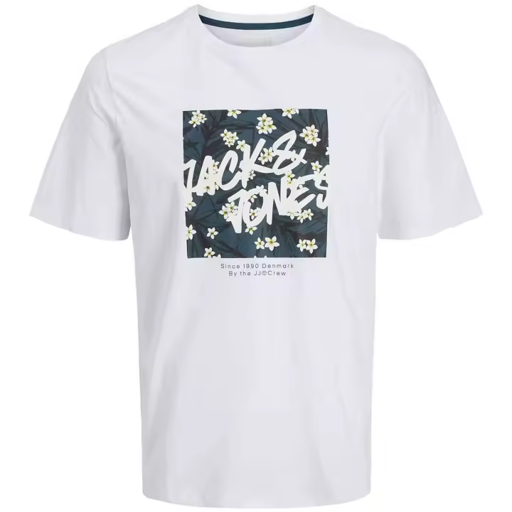 Camiseta Jack & Jones Hawaii Shape Tee Ss Crew Neck Ln - 1