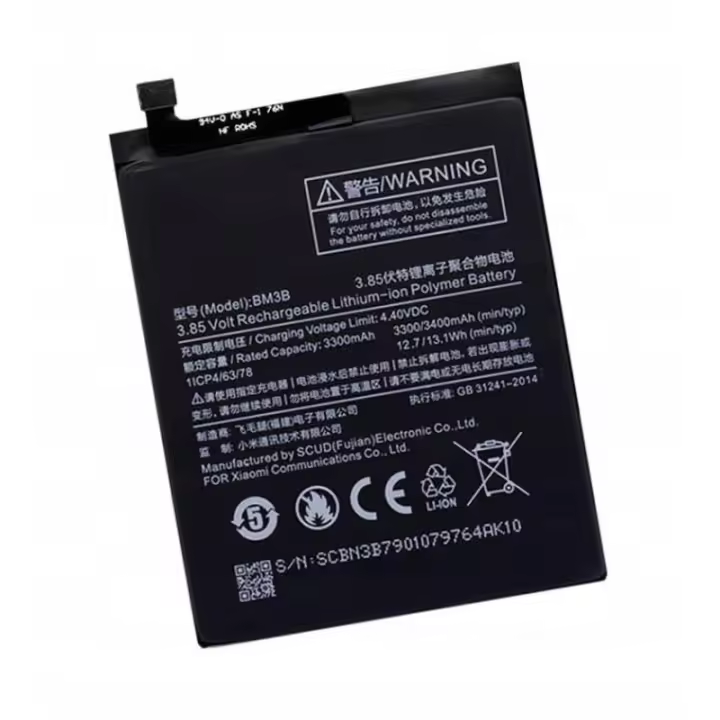 Bateria compatible con Xiaomi Mi Mix 2, Mi Mix 2S ⋆ BM3B ⋆ Capacidad 3300 mAh ⋆ Repuesto de alta calidad ⋆ Larga duración ⋆ Restaura el rendimiento original del dispositivo - 1