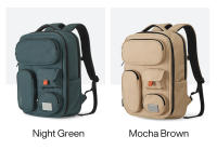 Mochila Mixi Exterior Impermeable Para Viajes 18 Pulgadas Rucksack Unisex Con Compartment Para Laptop Colores Blanco Negro Azul - details 22