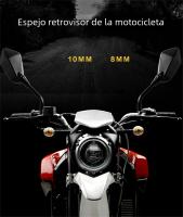 Espejos Retrovisores Para Motocicleta 8mm 10mm Scooter E-Bike 2Pcs/Pareja Espejo Convexo Trasero Para Electromóvil Material ABS - details 0