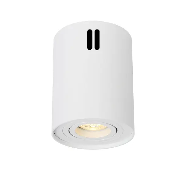 IluminaShop - Plafon de Superficie Basculante Circular Blanco para GU10 - 1