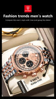 Reloj De Hombre POEDAGAR Casual Lujoso Impermeable Con Luminiscencia Cronógrafo Date Cuarzo Acero Inoxidable Deportivo Para Muñeca - details 15