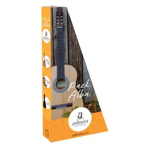 PACK DE GUITARRA CLÁSICA ADMIRA ALBA 4/4 SERIE INICIACIÓN - 1