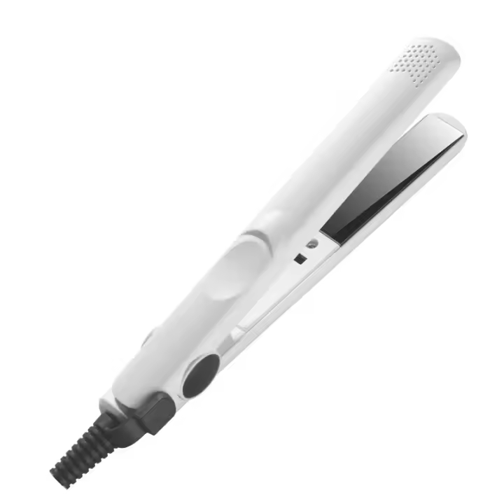 Plancha recta de iones negativos para el hogar, mini plancha rizadora de férula pequeña, plancha de pelo de doble uso - 1