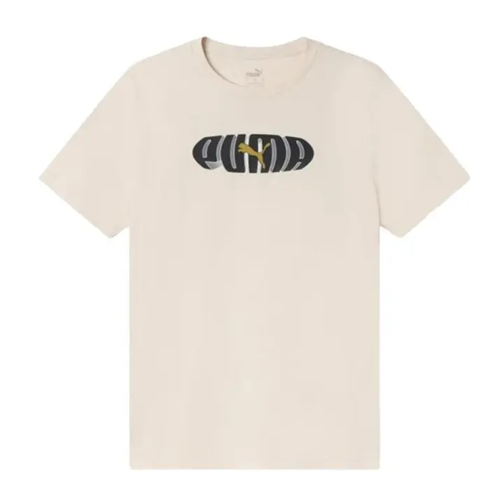 Camiseta Puma Ess + Graphic Beige 686890-87 - 1