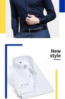 Camisa De Encaje Para Hombre Talla Grande Moda Casual Negra Roja Azul Marfil Estilo Ingles Slim Fit Con Rayas Para Trabajo Y Social - details 10
