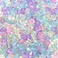 100-200pcs De 6/8mm Cuentas Acrílicas Geométricas Transparentes Para Hacer Joyas Pulseras Collares DIY Manualidades Llavero - details 3