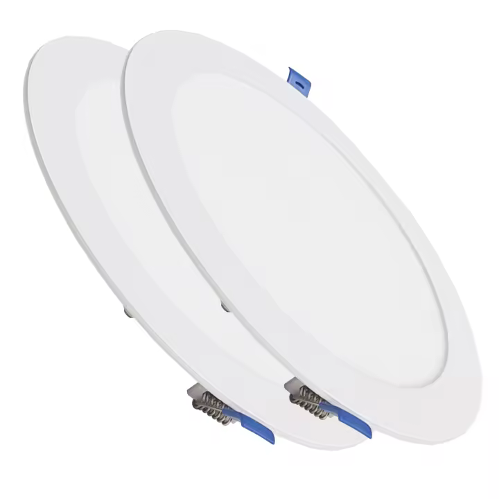 LED ATOMANT Downlight LED Panel Extraplano Redondo 220 mm 20 W, 1800 lúmenes, corte estándar 200 mm, driver incluido, diseño ultrafino, instalación empotrada, ideal para techos de escayola, clase de eficiencia energética E - 1