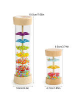 Juguete Educativo Montessori Para Bebés Llovizna Arcoíris Vaso De Arena Música Rattle Juguete Sensorial Para Niños - details 8