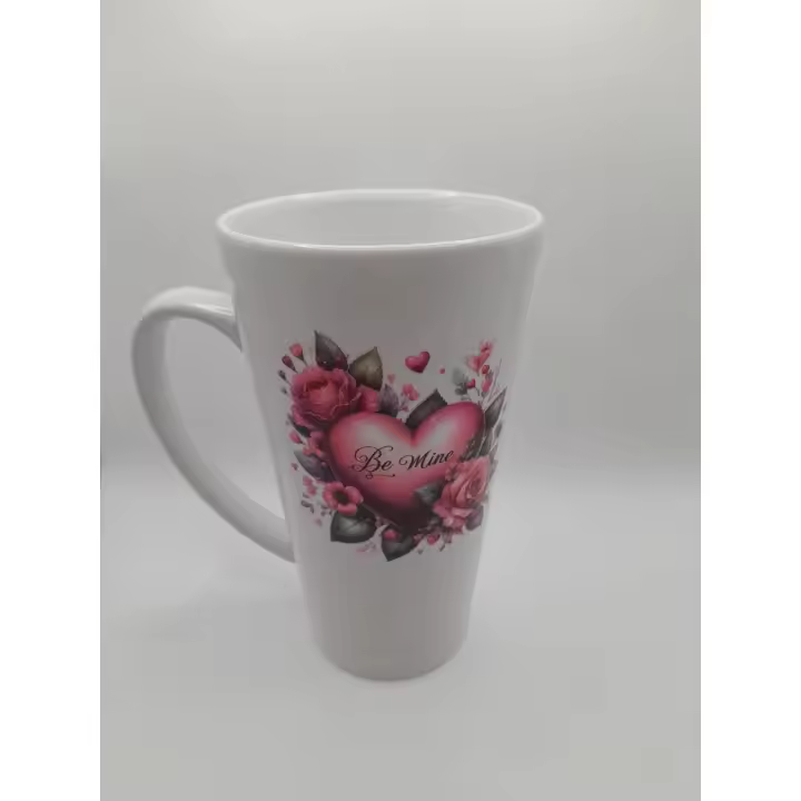 Taza cónica grande 11oz con corazón - 1