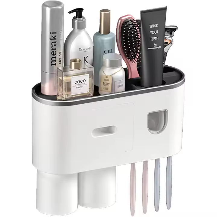 Soporte PARA EL Dispensador de Pasta de Dientes y Taza - 1