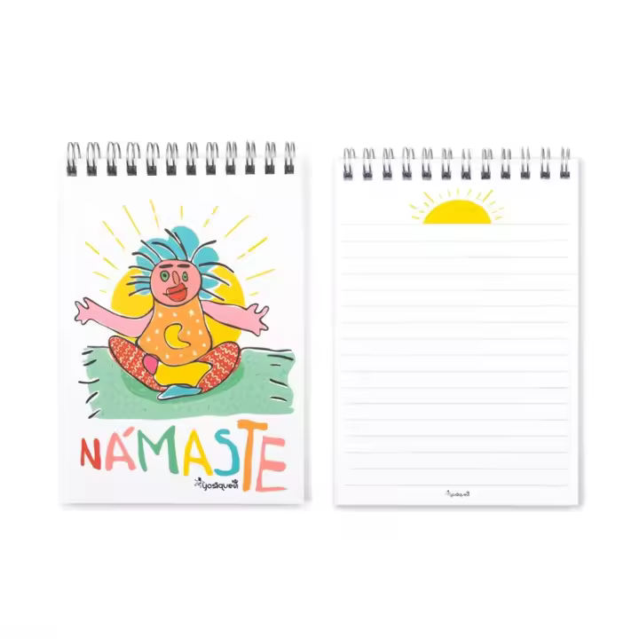 YOSIQUESE Libreta A-6 | Modelo: 'Yogui' | Productos y regalos solidarios hechos por personas con discapacidad - 1