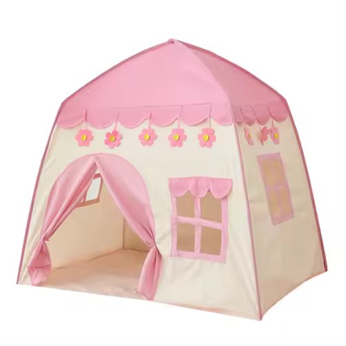 Carpa Para Niños Con Luces LED Castillo De Princesa Casa De Juguete Plegable Para Habitación De Bebés Y Niñas Edad Recomendada 3-12 Años - 1