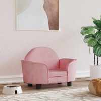 vidaXL Cama para perros de terciopelo 66x40x45 cm en color Marrón/Rosa/Crema y más - details 1