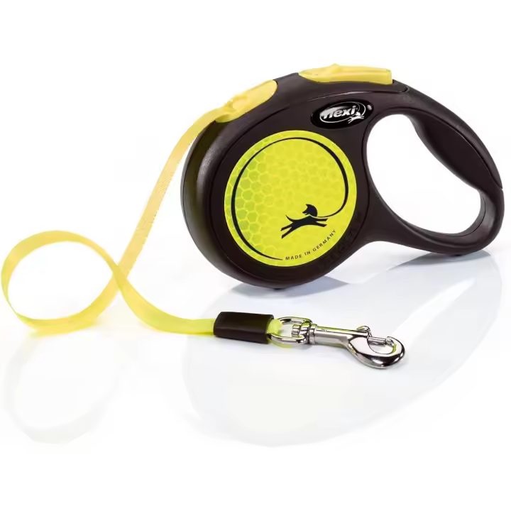 CORREA FLEXI NEW CLASSIC NEON REFLECT XS CINTA 3M AMARILLO - 1