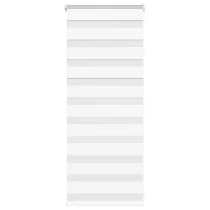 vidaXL Estor cebra blanco 60x100 cm tejido ancho 55,9 cm poliéster - 1