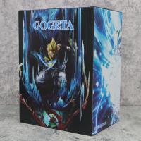 Figura De Acción Dragon Ball 28CM Ls Gogeta Kubei Fusión Super Saiyan Tres Cabezas Escultura Luminosa Modelo Estatua Adorno Regalo - details 1