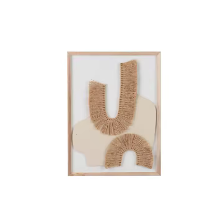 Adda Home Cuadro Étnico Madera Fibra 30x2x40 Cm Decoración de Pared - 1