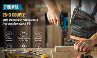 28V Cordless Impact Drill High Power Rechargeable Electric Screwdriver Electric Hammer Drill Power Tools With 2 batteries - details 10