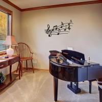 Decoración De Pared Con Notas Musicales HelloYoung Arte Metálico Tema Musical Decoración Interior Y Exterior Moderna - details 5