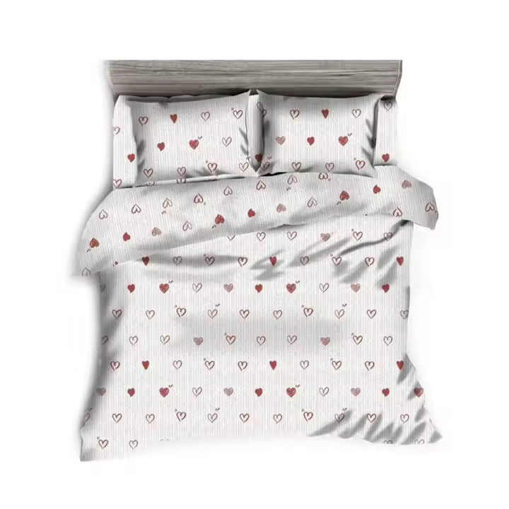 GREATOYAR Juego de Funda Nórdica, Juego de Nórdica ,Juego de Funda de Edredón , Set de 4 Piezas, 1 Funda Nórdica, 1 Sábana Bajera Ajustable, 2 Fundas de Almohada, 100% Poliéster, Transpirable, para Cama 135/150cm - 1