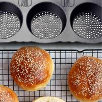 Molde Para Panecillos De Hamburguesa De 6 Cavidades Plegable Resistente Al Calor De -40℉ a +446℉ Molde Reutilizable Para La Cocina - details 2
