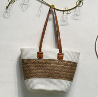 Bolso de Playa Estilo Capazo de Paja EILV – Bolso Verano Mujer con Cremallera y Bolsillo Interior, 3 Colores - details 1