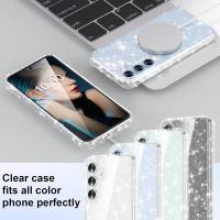 Funda De Teléfono Glitter Transparente Para Samsung Galaxy S24 FE S23 Ultra S22 plus S21 A16 A06 5G A55 A35 A25 A15 A54 Accesorios Ligeros De Cubierta Completa - details 3
