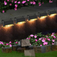 Lámpara Solar LED De Paso Para Exteriores Iluminación De Escaleras Y Paredes Decoración Para Patio Y Valla Pack De 1/4 - details 16