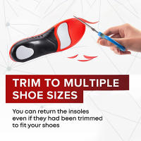 Pareja De Insoles Premium Para Pies Absorción De Golpes PU Gel Transpirable Cómodo Ligero Absorbe La Sudoración Pads Para Zapatos - details 4