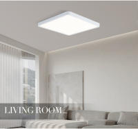 Lámpara De Techo LED Ultrafina 2.4cm MARPOU Con Diseño De Madera Para Sala De Estar Dormitorio Y Cocina 220V 110V Luz Diaria Moderna - details 15
