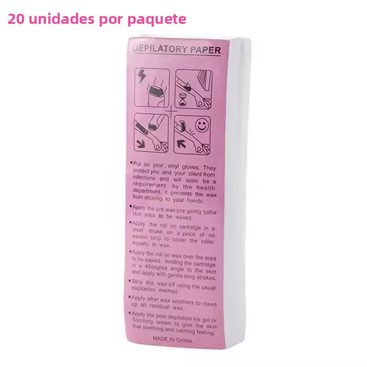 Tiras De Cera Para El Cabello De Papel No Tejido Eliminación De Vello Corporal Y Facial Suave Para El Cuidado Personal - 1