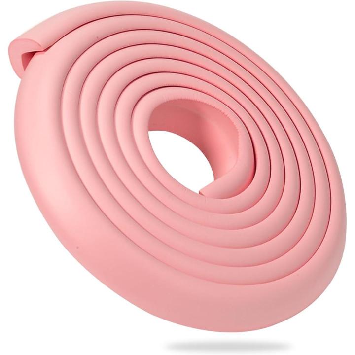 Muro Protector de la Tira de Adhesivo Fuerte Cintas, Muebles de la Seguridad de los Topes para estacionamientos de muebles de Cocina Mesas de Cuna, Colorido Borde de la Esquina de la Guardia Roja Azul (Color : Rosa, Tamaño : 2 m/6,6 pies)