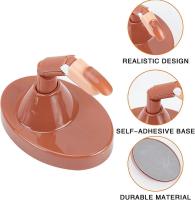 Dedos de práctica de uñas para uñas acrílicas, dedos falsos ajustables con base acrílica 100 piezas - details 1