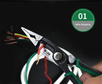 LAOA Herramienta Multifuncional De 8 Pulgadas Con Punta Aguda Y Función De Bloqueo Alicate Para Desenrollar Cables Material Cromo Vanadio - details 0