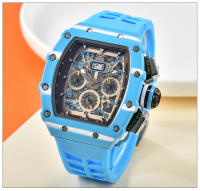 Reloj Deportivo De Nueva Generación Con Diseño Hueco Y Mecanismo Moderno Reloj De Cuarzo Con Tres Discos Pequeños Para Negocios - details 10