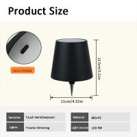Lámpara LED Inalámbrica Para Botella Con Control Táctil 3 Colores Regulación Sin Limites Impermeable IP54 Para Barra Vino Mesa Iluminación - details 1