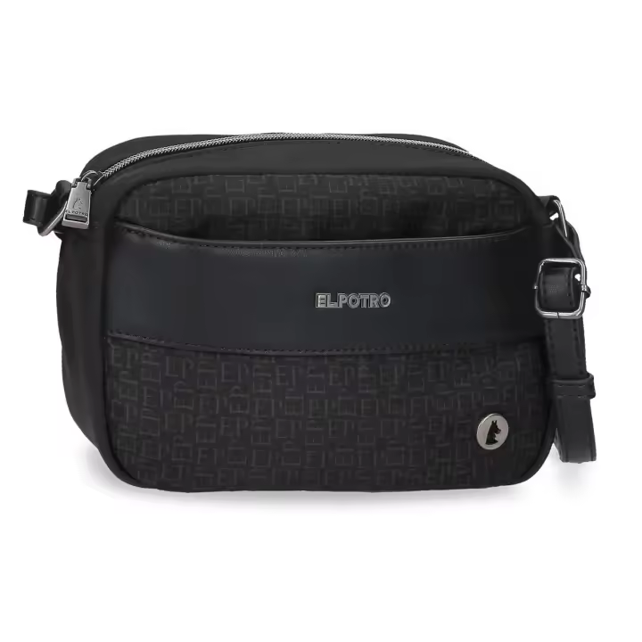 Mochila Bandolera El Potro Luna en Polyester y PU, 25 cm, Dos Compartimentos con Cremallera - 1