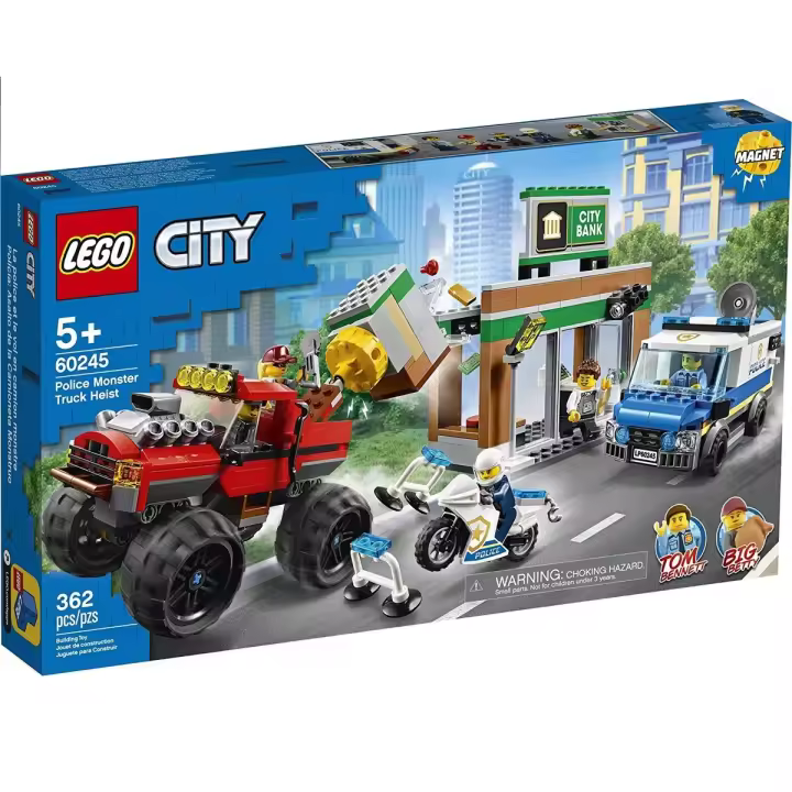 LEGO CITY - POLICÍA: ATRACO DEL MONSTER TRUCK, 60245, TIENDA CON LICENCIA OFICIAL - 1