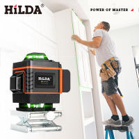 Nivel Láser Verde HILDA 16/12 Líneas 4D Auto-Nivelado 360 Grados Horizontal Y Vertical Super Potente Con Haz De Láser Verde - details 6