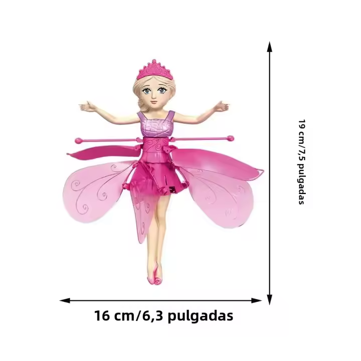 Muñeca Voladora Divertida Y Mágica Mini Dron De Princesa Fairy Control Remoto Con Rotación Y Baile Por Gestos Juguetes Luminosos Para Adolescentes - 1