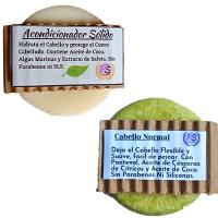 Acondicionador Sólido + Champú Sólido Cabellos Normales. Pumarshop Cinnia Natura. Suaviza el Cabello y Nutre. Da Volumen y Brillo - details 0