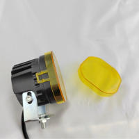 Cubierta De Luz De Trabajo LED Para 40W Pods Lente Protectora En Color Amarillo Y Negro Antipolvo Para Faros De Conducción Y Neblina - details 3