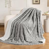 Manta Sofa Grande Polar Reversible de Franela y Sherpa Manta Cama Cordero Manta Polar Grande Suave Cálida Manta para Perro Siesta Habitación Manta Picnic - details 2