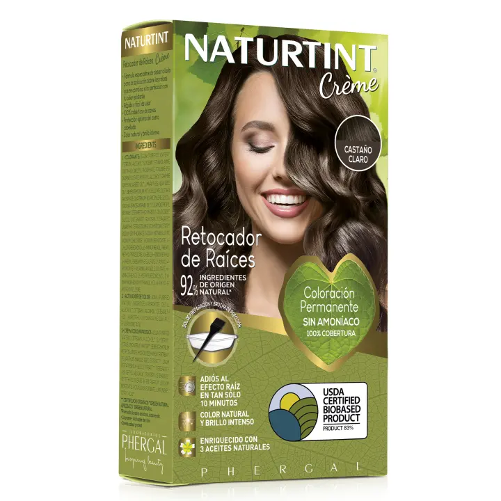 Naturtint Retocador Raices Coloración Permanente Tinte Sin Amoníaco | Color natural de larga duración y brillo intenso | Adiós al efecto raíz en tan solo 10 minutos | Disponible en 4 tonos - 1