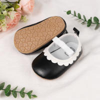 Zapatos De Primera Caminata Para Niñas Meckior Cuero PU Suela De Goma Antideslizante Suave Para Recién Nacidos Y Bebés 0-18M Cierre Elástico Estilo Casual - details 17