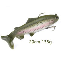 Artificial Wobblers Bait De Gran Tamaño 20/30cm Para Pesca En El Mar Lure Suave Simula Swimbait Crank Bait Para Pesca En Agua Profunda Pike Pesca Tackle - details 1