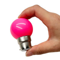 Bombilla LED Colorida E27 B22 2W AC 110V 220V G45 Para Decoración De Hogar Luz De Ambiente En Colores Verde Morado Rojo Rosa Naranja Azul - details 2